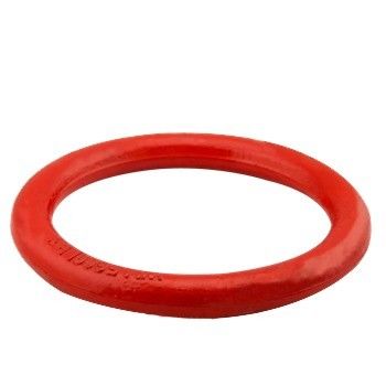 Metalen gelaste ronde ring in zinkgeplatte afwerking voor roestvrijstalen rigging