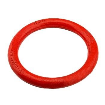 Metalen gelaste ronde ring in zinkgeplatte afwerking voor roestvrijstalen rigging