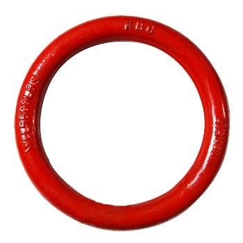 Metalen gelaste ronde ring in zinkgeplatte afwerking voor roestvrijstalen rigging