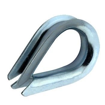 Gegalvaniseerde roestvrijstalen draad touw Thimbles DIN6899 Heavy Duty Thimble
