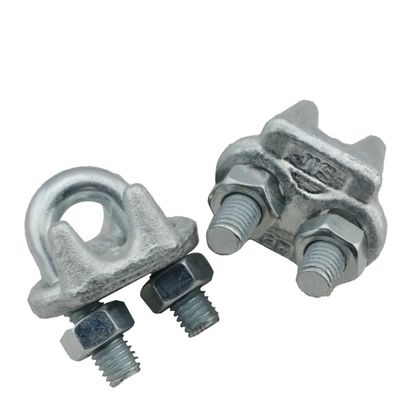 US Type Drop gesmeed draad touw clips roestvrij staal met maat ZINK afwerking