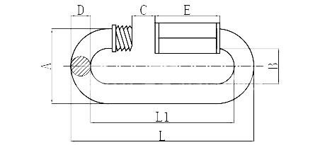Zware roestvrijstalen metrische decklashing turnbuckles US type verwerking